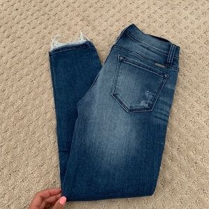 KanCan denim skinny moto jeans